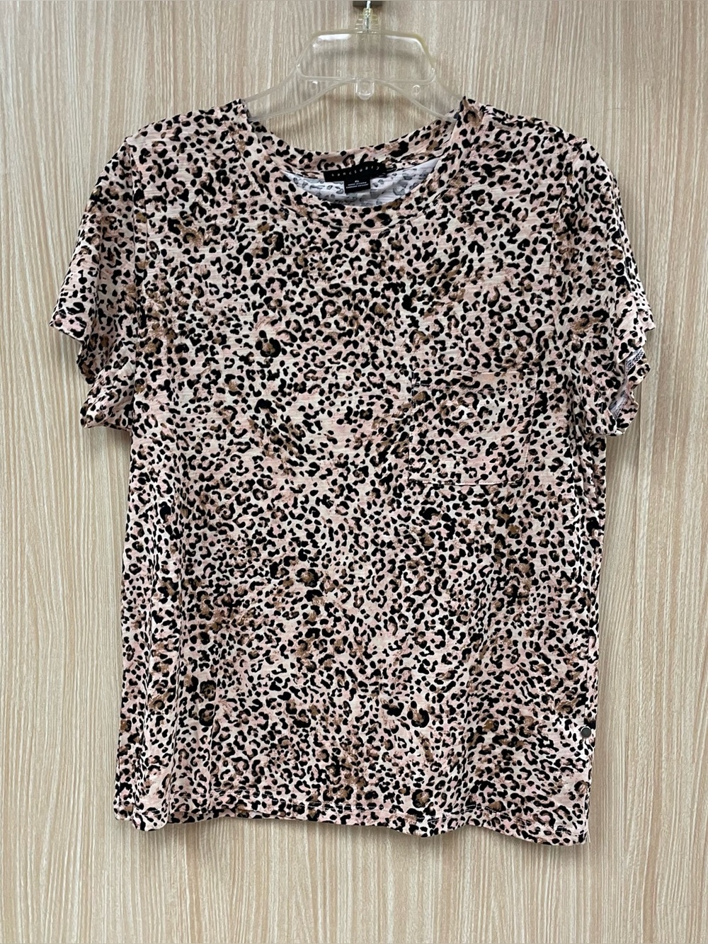 Sanctuary Brown Animal Print Top Size XL